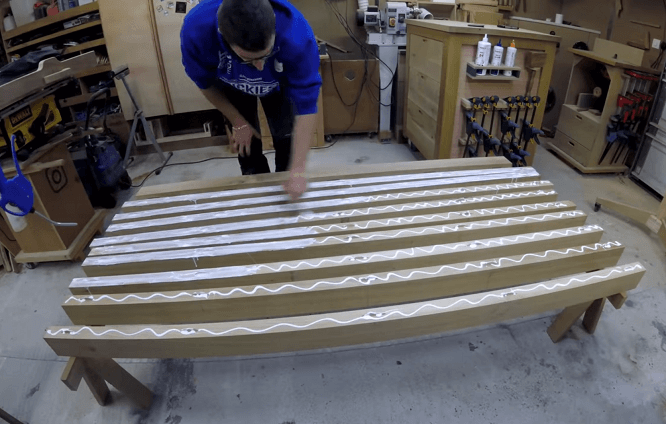 création d'une table design en bois